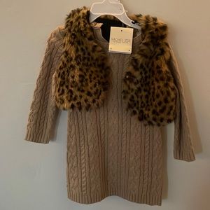 2 Piece Vest and Sweater Dress